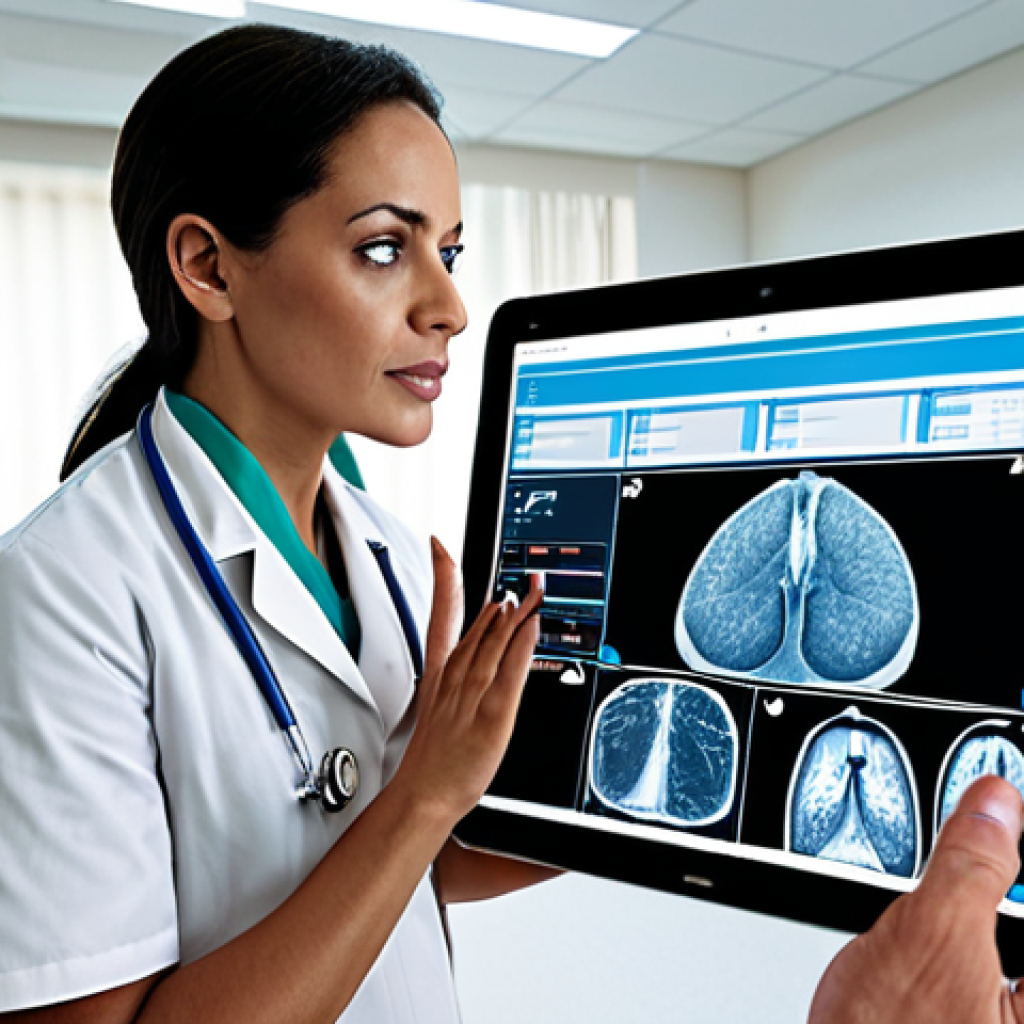 **

Prompt:  Interior of a modern hospital, showcasing a nurse using a tablet to track patient location and medical equipment.  Emphasize clean lines, advanced technology, and a sense of efficient workflow.  Include subtle UWB (Ultra-Wideband) technology visual cues.

**