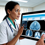 **

Prompt:  Interior of a modern hospital, showcasing a nurse using a tablet to track patient location and medical equipment.  Emphasize clean lines, advanced technology, and a sense of efficient workflow.  Include subtle UWB (Ultra-Wideband) technology visual cues.

**